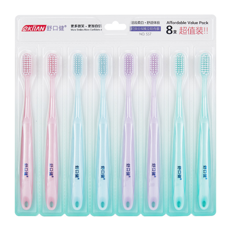Elite soft toothbrush set for adults for home use for students