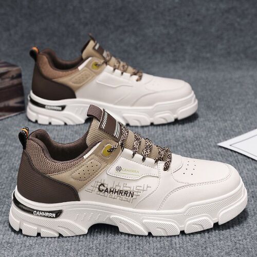 Men's Shoes 2025 Autumn: Men's Height-Increasing Sneakers for Sports & Work, Youthful Casual Low-Top Martin Boots