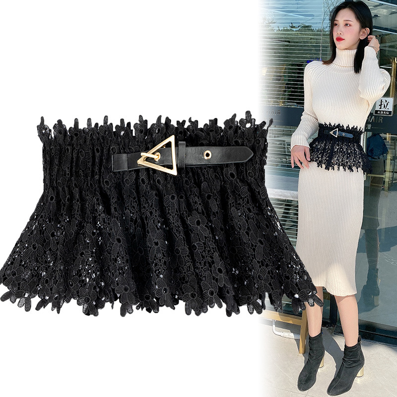 修身蕾丝镂空腰带腰封收腹带产后收腹束腰束腹带美体塑身衣女批发|ms