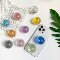 Colorful Crystal Ball Phone Airbag Stand Transparent Back Stick Expandable Desktop Air Cushion Support Bracket Korean Ins Style
