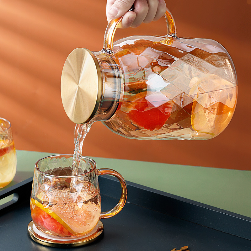 Glass explosion-proof capacious tea for home use for living room