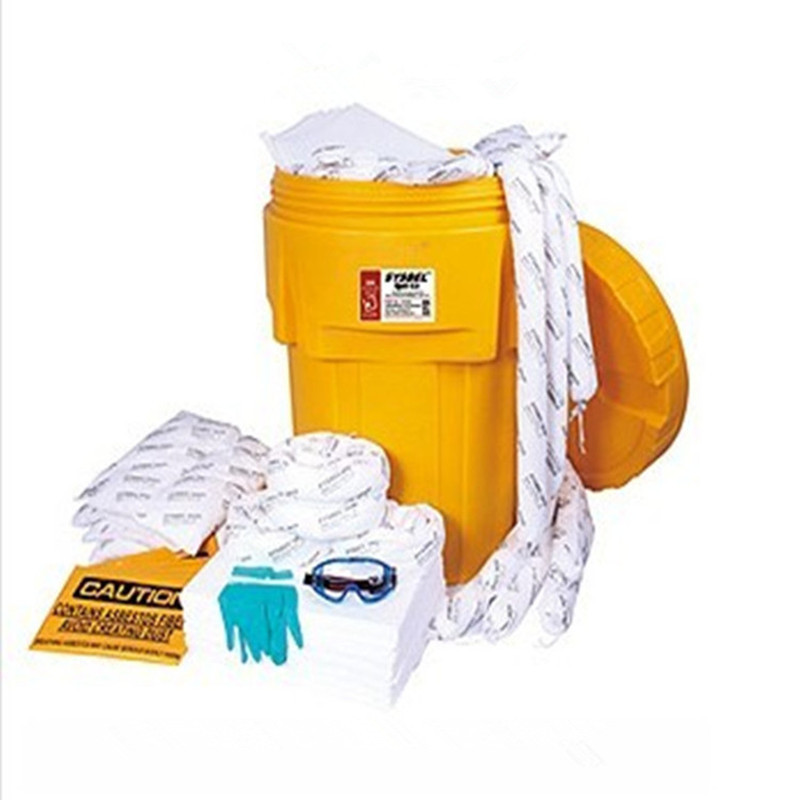 西斯贝尔SYK952吸油套装95加仑泄漏应急处理桶套装吸油棉条密封桶