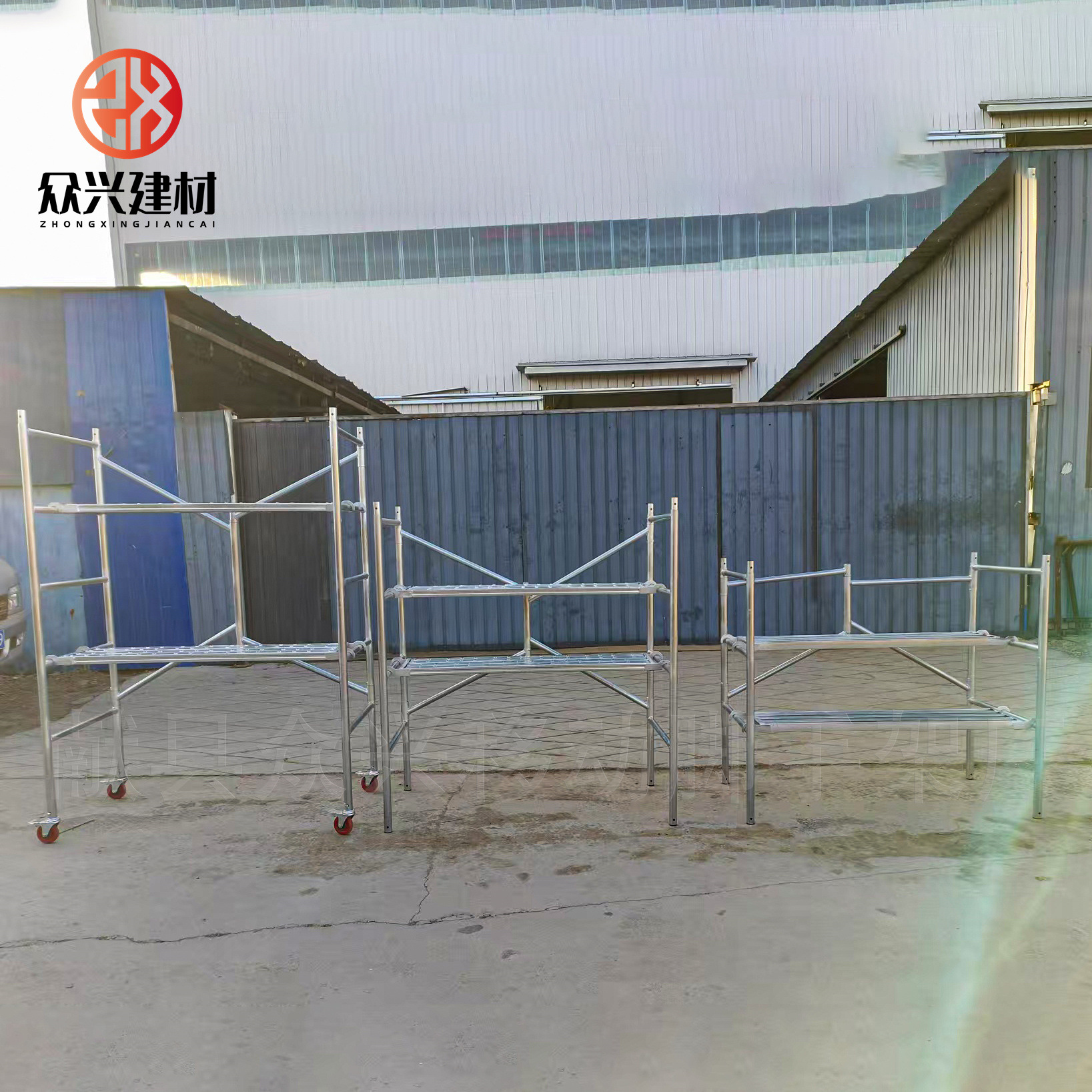 外贸脚手架厂家室内装修移动架子国标加厚稳固轻便折叠架子带轮子