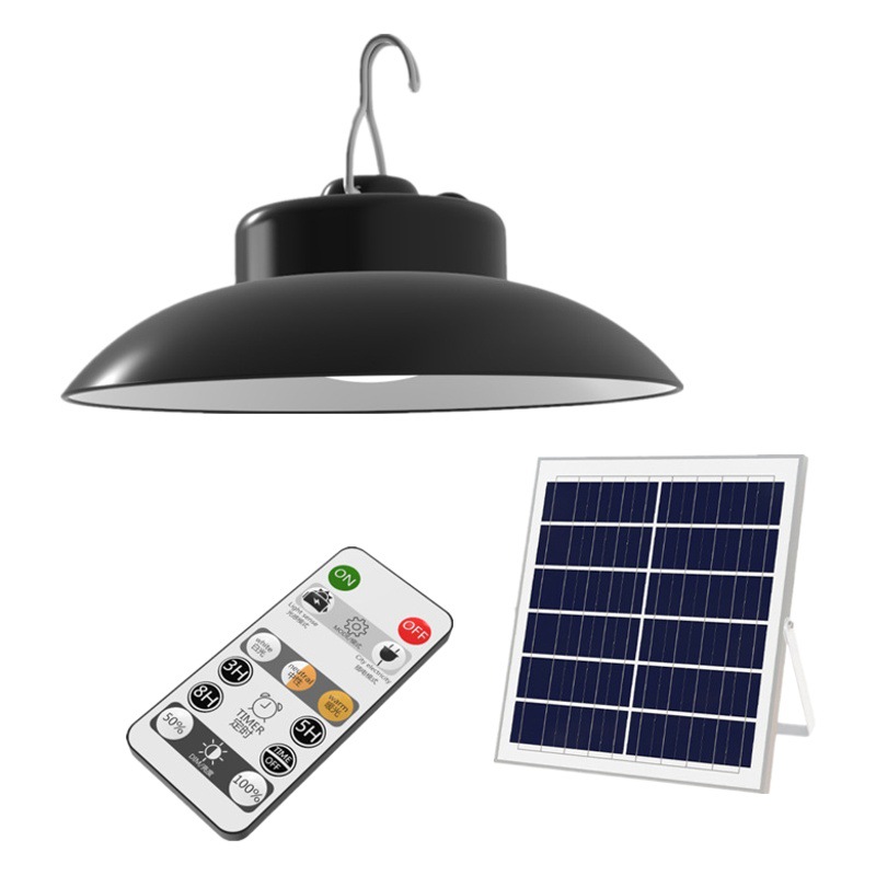 Nuevo control remoto solar transfronterizo lámpara de bombilla LED retro impermeable al aire libre ahorro de energía lámpara de araña de doble cabeza para interiores