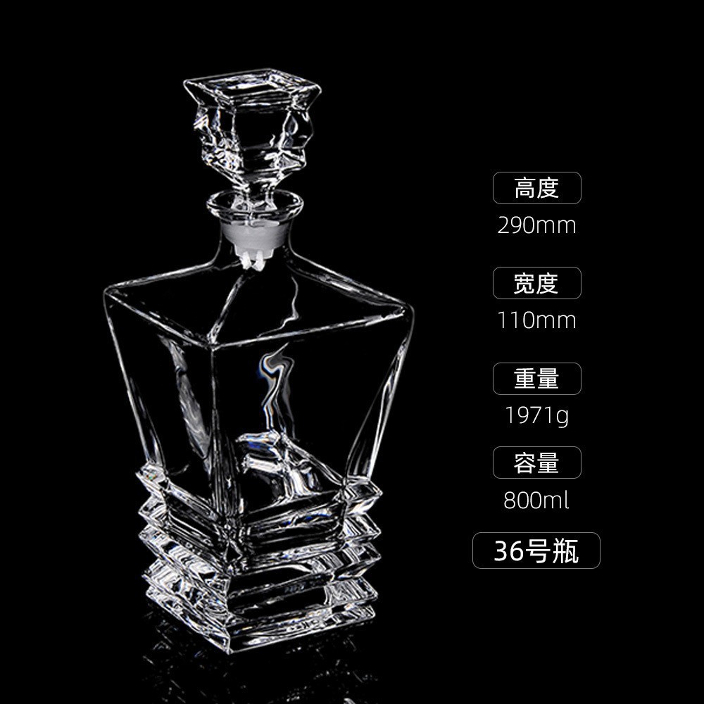Botellas de vino de cristal transfronterizas directas de fábrica botellas de whisky europeas botellas de licores extranjeros botellas de vino blanco XO