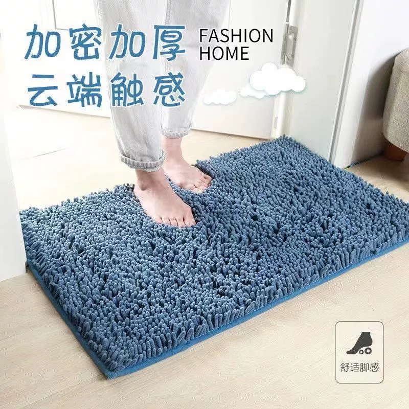 Синель напольный коврик дверь ванной комнаты абсорбирующий дверной коврик Ванная комната Противоскользящий коврик спальня дверной коврик ковер оптом