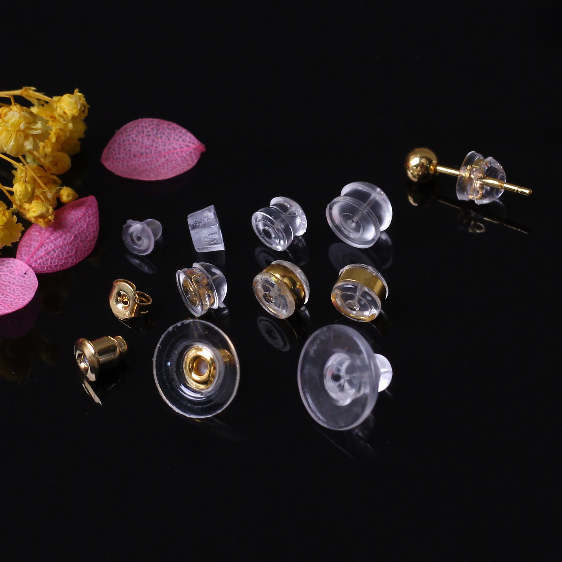 Transparent Silicone Earplugs Ear Plugs Earrings Ear Stud Plugs DIY Ear Accessories Accessories Manufacturer Wholesale Creativity