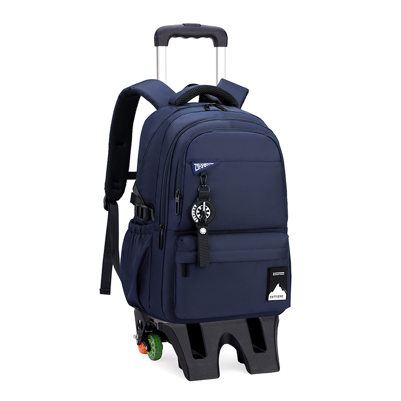 Mochila escolar con barra de tracción de moda de pescado natural transfronterizo Mochila escolar para estudiantes de secundaria y preparatoria de gran capacidad para hombres