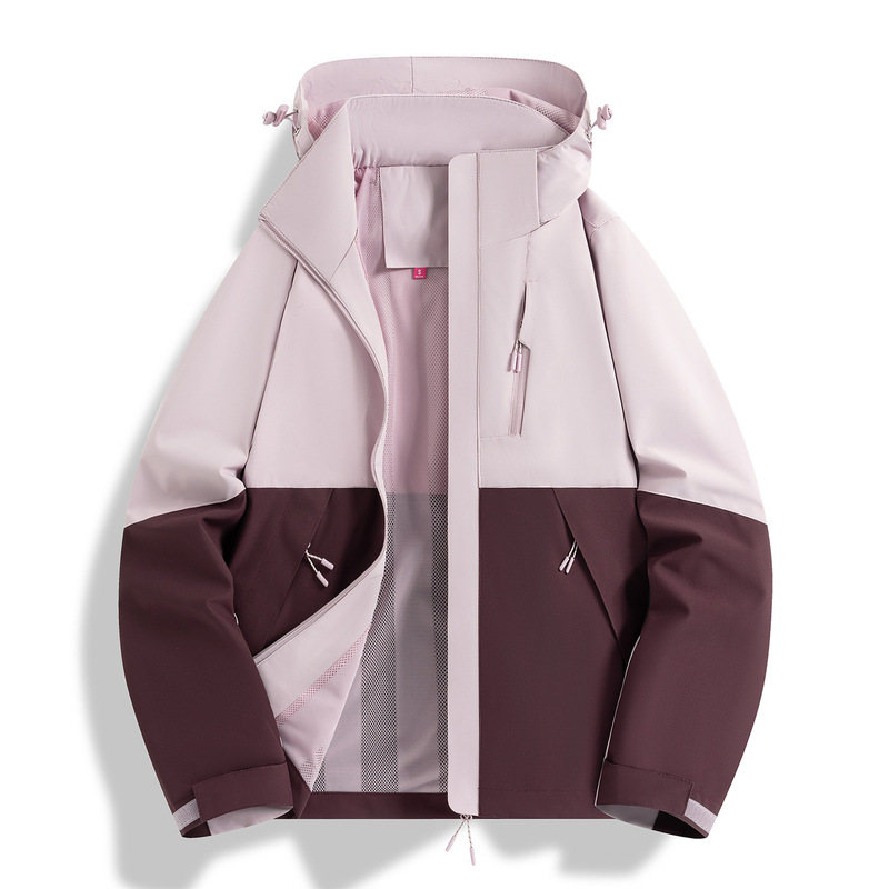 登山进藏连帽夹克防风防泼水三合一冲锋衣团建工作服定制批发LOGO|undefined