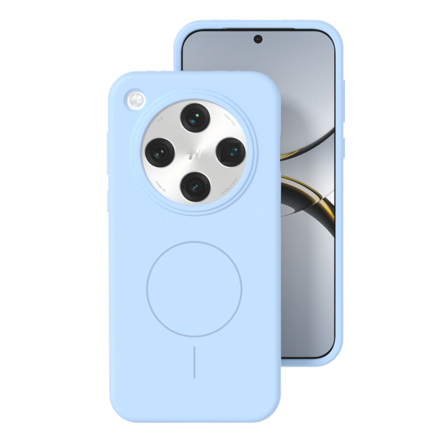 Aplicable OPPO FindX8Ultra Estuche para teléfono móvil de anillo infinito de silicona líquida X8S cubierta protectora anticaída magnética