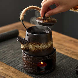 陶瓷温茶炉暖茶炉茶具套装煮茶炉蜡烛加热温茶器茶水保温围炉煮茶