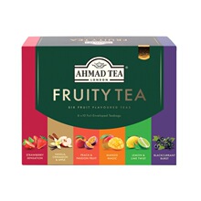 英国进口AHMAD亚曼茶 精选果味红茶120g礼盒装 水果味袋泡茶叶包