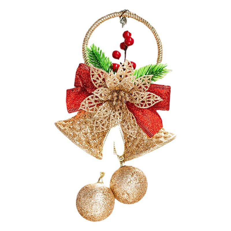 Hong Kong Heng árbol de Navidad de oro colgante de polvo de plástico de Navidad accesorios de decoración adornos de Navidad adornos colgantes