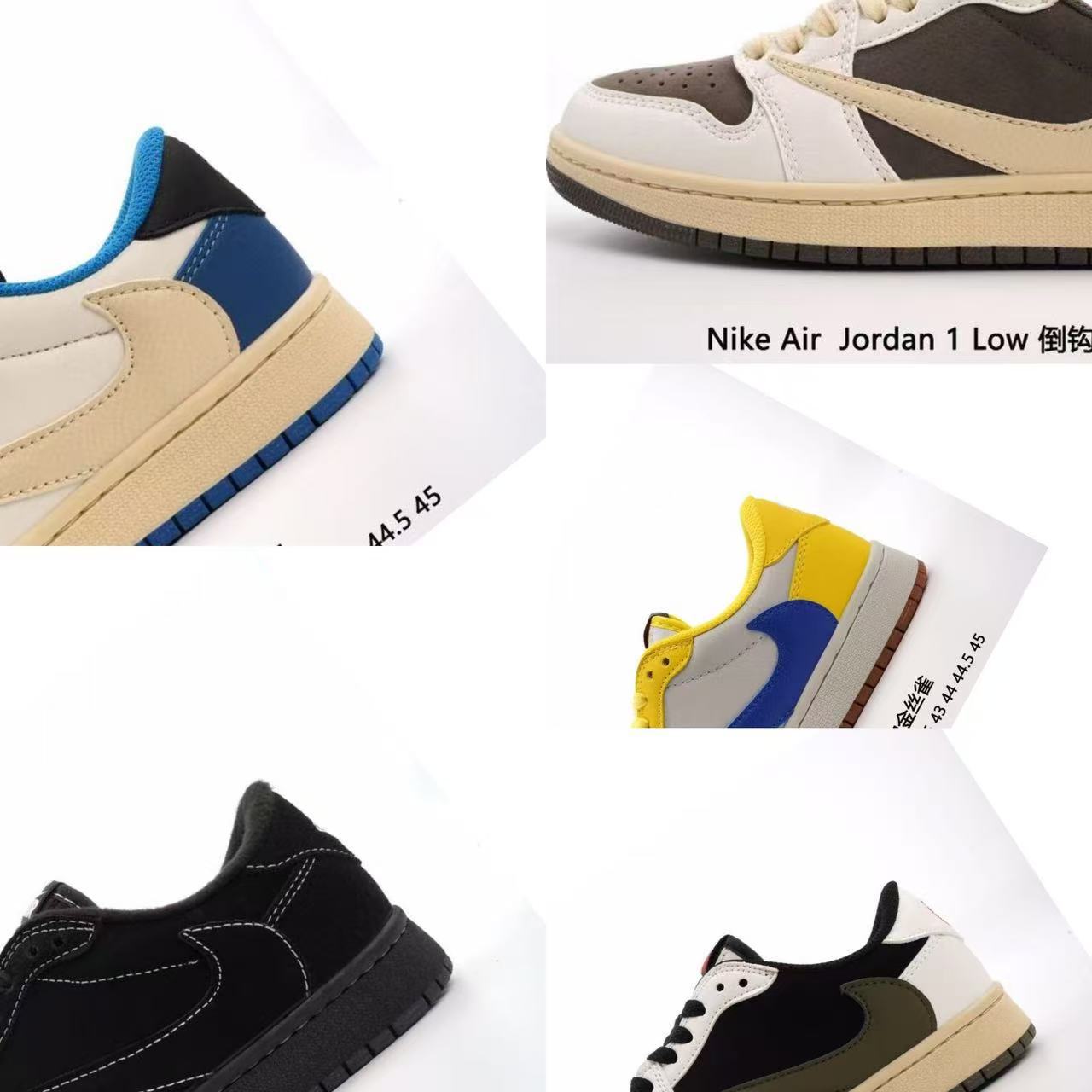 Putian New Model Aj1 Low Low-Top Swoosh Collaboration Basketball Shoes Original Classic Retro Sneakers Unisex