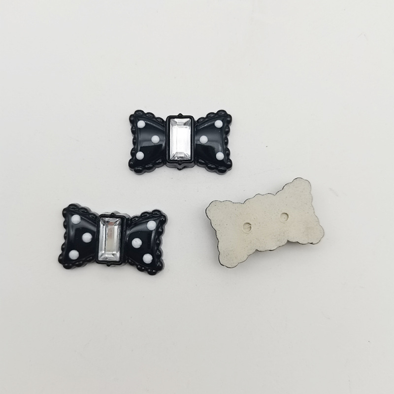 レトロな水玉模様のリボンラブジュエリーアクセサリー diy 携帯電話ケースアクセサリーヘアピンホールシューズアクセサリー卸売|undefined