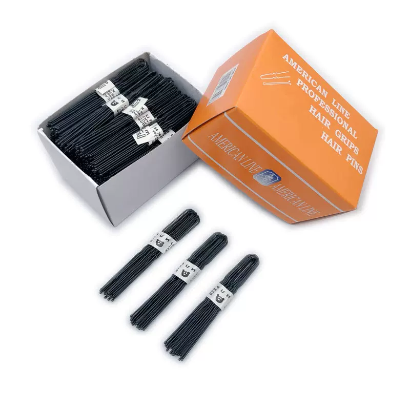 黑色U型夹不掉漆盘发插针丸子头固定发夹u形卡子发饰发卡头饰批发