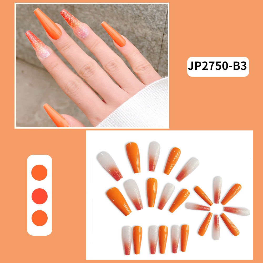Uñas de uñas largas portátiles Parche de uñas postizas desmontables Sensación de alto nivel Venta al por mayor de uñas portátiles de venta caliente transfronterizas