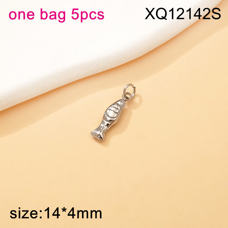 Accesorios de joyería de acero de titanio Serie de vida marina Concha Concha Estrella de mar Tortuga Collar de bricolaje Accesorios de pulsera colgante