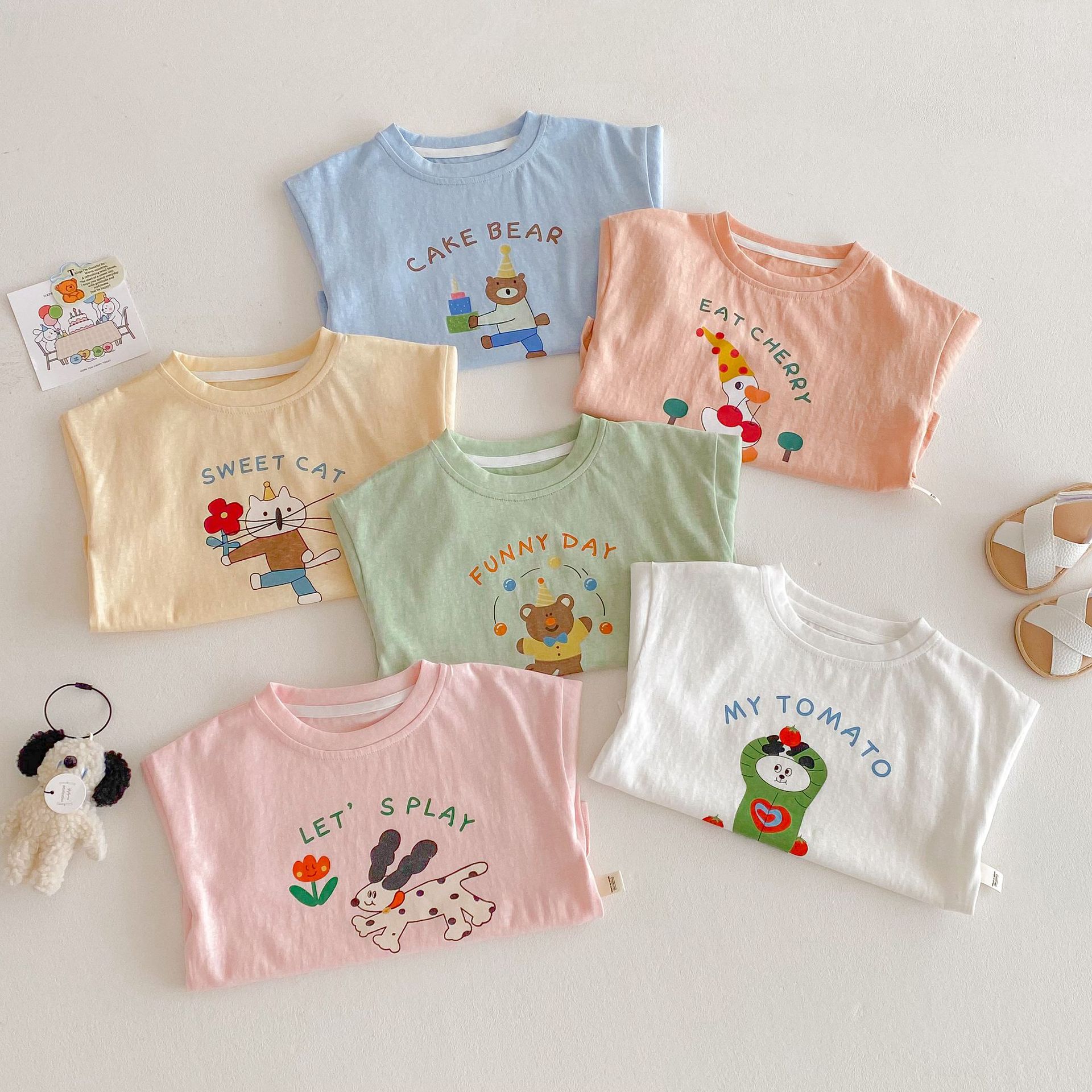 Children's cartoon summer T-shirt