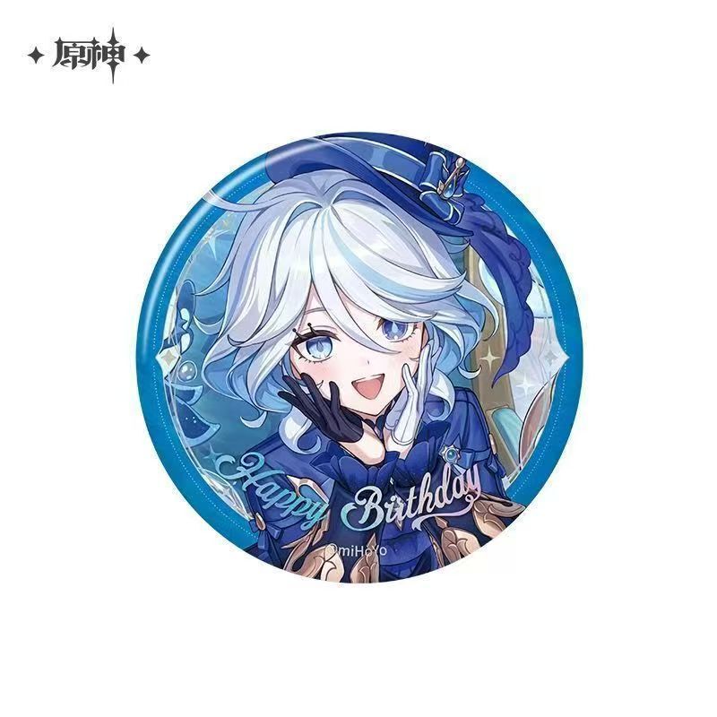 [Official Genuine] Genshin Impact Badge and Accessories - Anime Columbia, Furina, Thor, Neuvillette