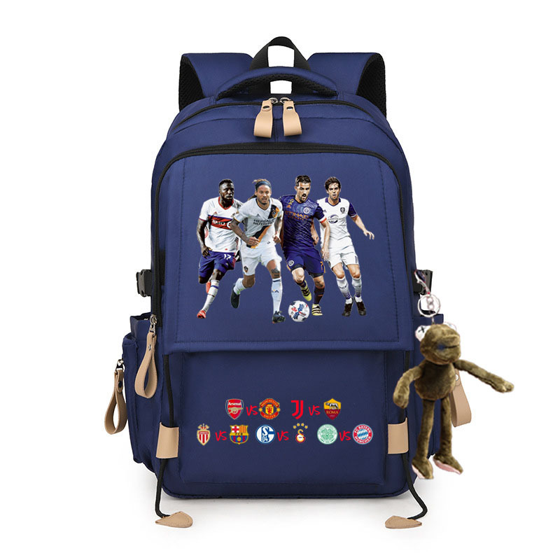 2024 Liga de Campeones Copa del Mundo de fútbol Mochila Real Madrid KakaCroba Messi Chelsea Manchester United estudiantes