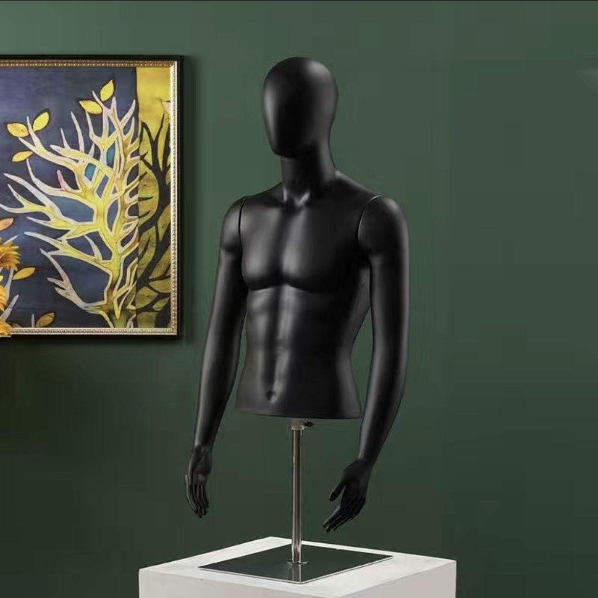 Modelo humano de busto modelo de ropa de cuerpo humano maniquí de busto simulación de ropa de cuerpo humano modelo de televisión masculino props image 22