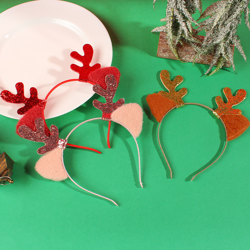 Christmas decorations adult face washing hairpin hair accessories cute hairpin Christmas headband party decoration supplies