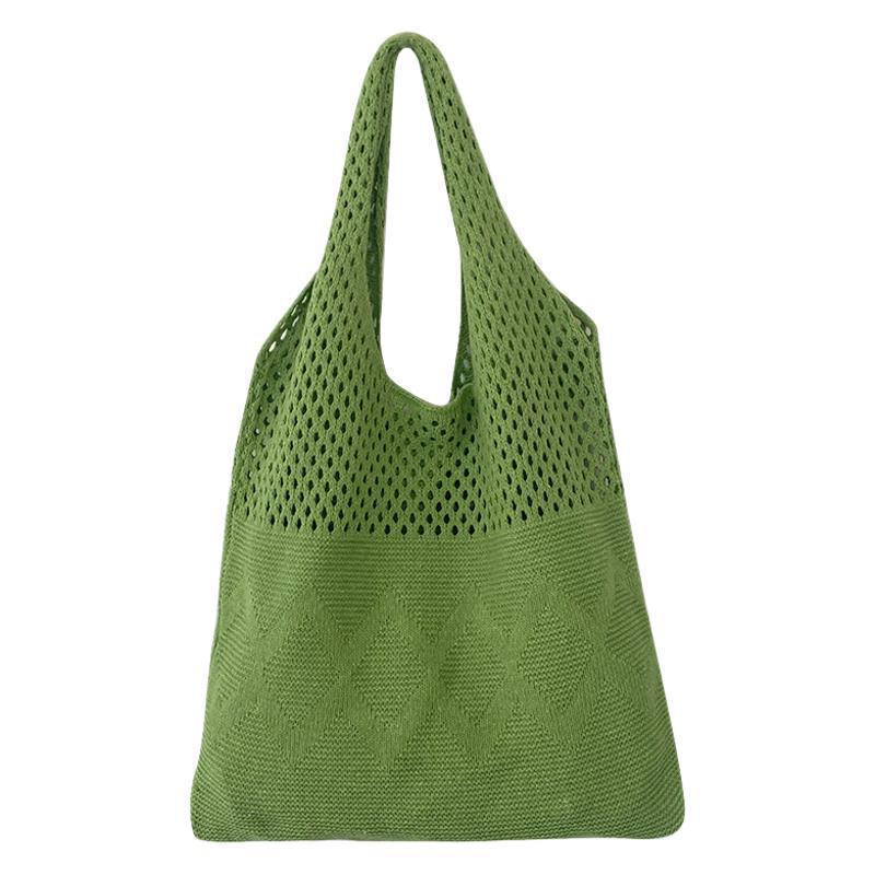 Bolsos de punto literarios y artísticos INS 2024 nuevos bolsos de gran capacidad moda retro 100 bolsos de hombro único transfronterizos
