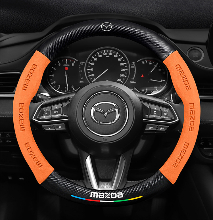Suitable for Mazda 3/6/8/Cx30/Cx4/Cx5 Angkesela Cx8 Star Cx3 Leather Steering Wheel Cover