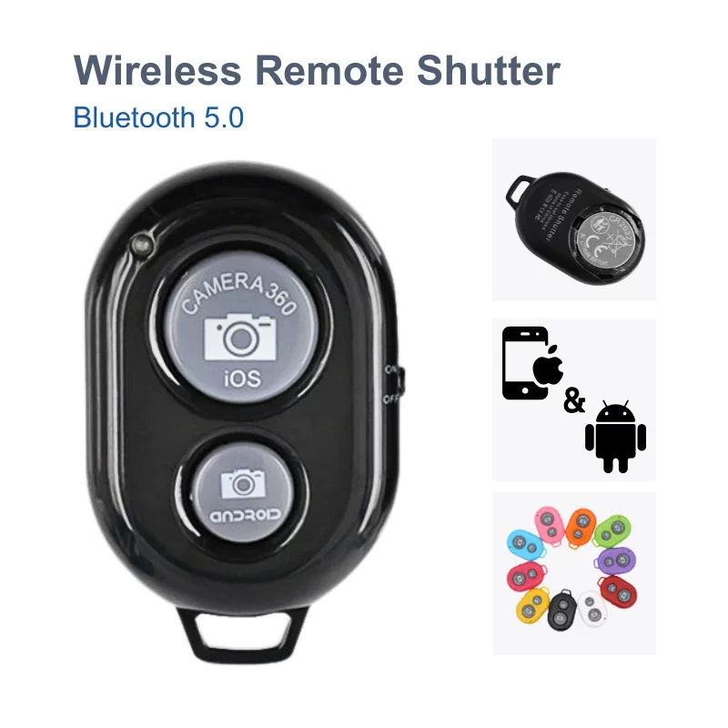 Cross-border factory Bluetooth Selfie BT5.0 Wireless Remote Shutter mobile phone Bluetooth remote control