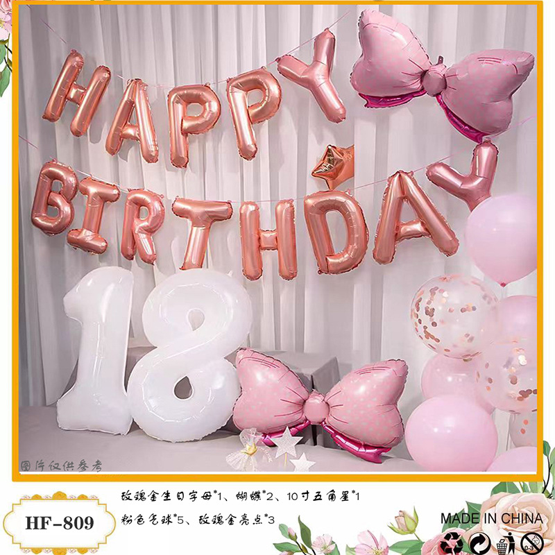 Cumpleaños DE LOS NIÑOS globo traje partido escena diseño suministros niños y niñas cumpleaños dibujos animados película aluminio Fondo decoración la pared