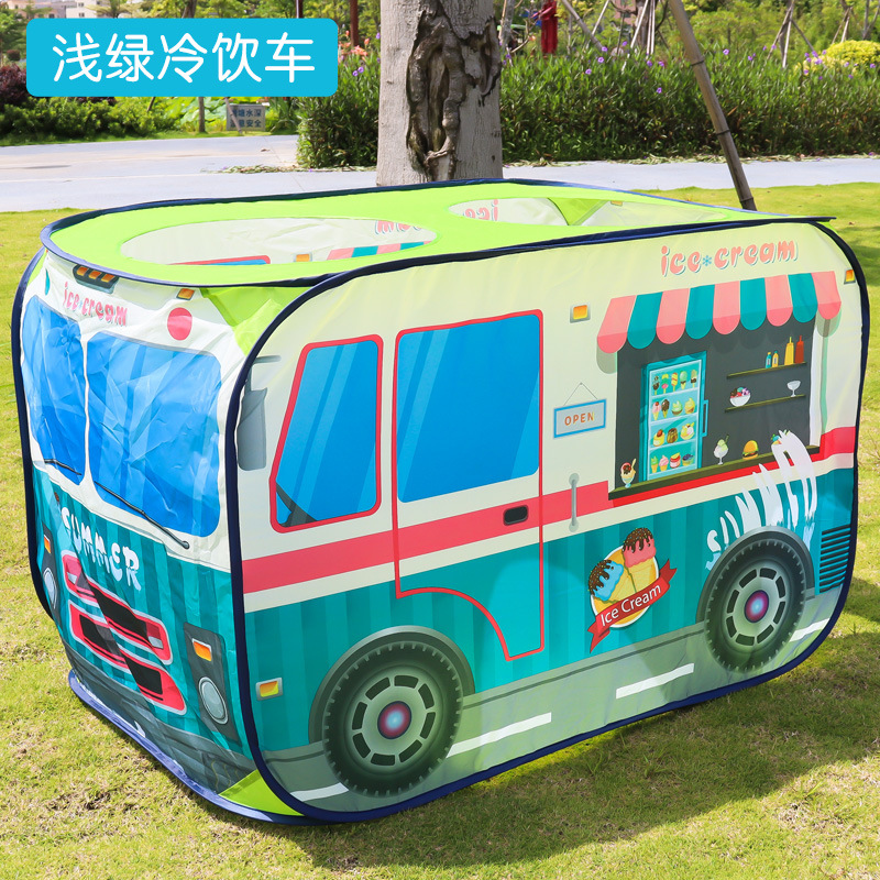 Casa de juego de la tienda de los niños de la venta caliente transfronteriza del Amazonas interior y al aire libre de los hombres y de las mujeres del juguete del tema del coche pequeña casa