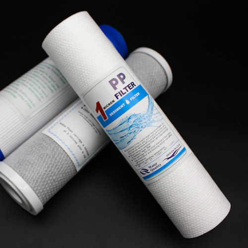 Wholesale water purifier filter element flat mouth universal 10 inch PP cotton filter element household water purifier front melt blown filter element