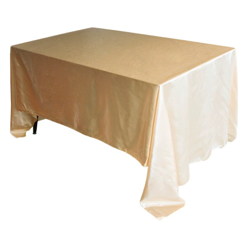 Сатиновая скатерть в наличии для свадеб, винтажная скатерть в стиле легкой роскоши, универсальная, водонепроницаемая.