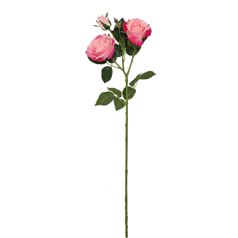 [New products]Qi Hao Flower Art 72CM Simulation 3 Feel Moisture rose Wedding celebration Artificial Flower