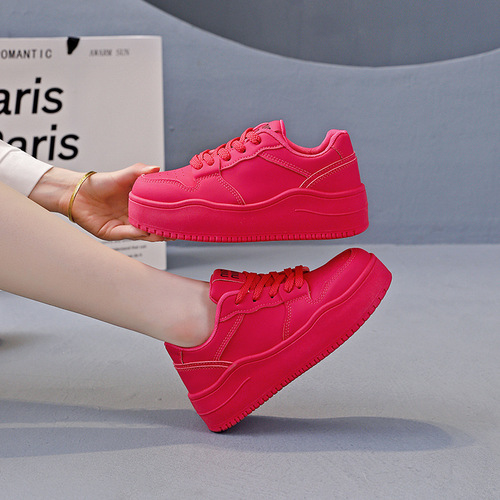 2025 Women's Autumn Korean Version Ins Student Casual Sporty Versatile Thick Sole Shoes MX-F01