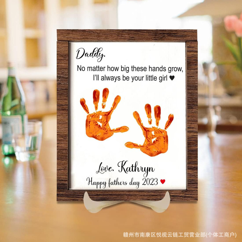 Amazon's Best-Selling Father's Day Gift: Handprint Photo Frame with Printable Text and Photos, Etsy, Shein, Dropshipping Amazon's Best-Selling Father's Day Gift: Handprint Photo Frame with Printable Text and Photos, Etsy, Shein, Dropshipping