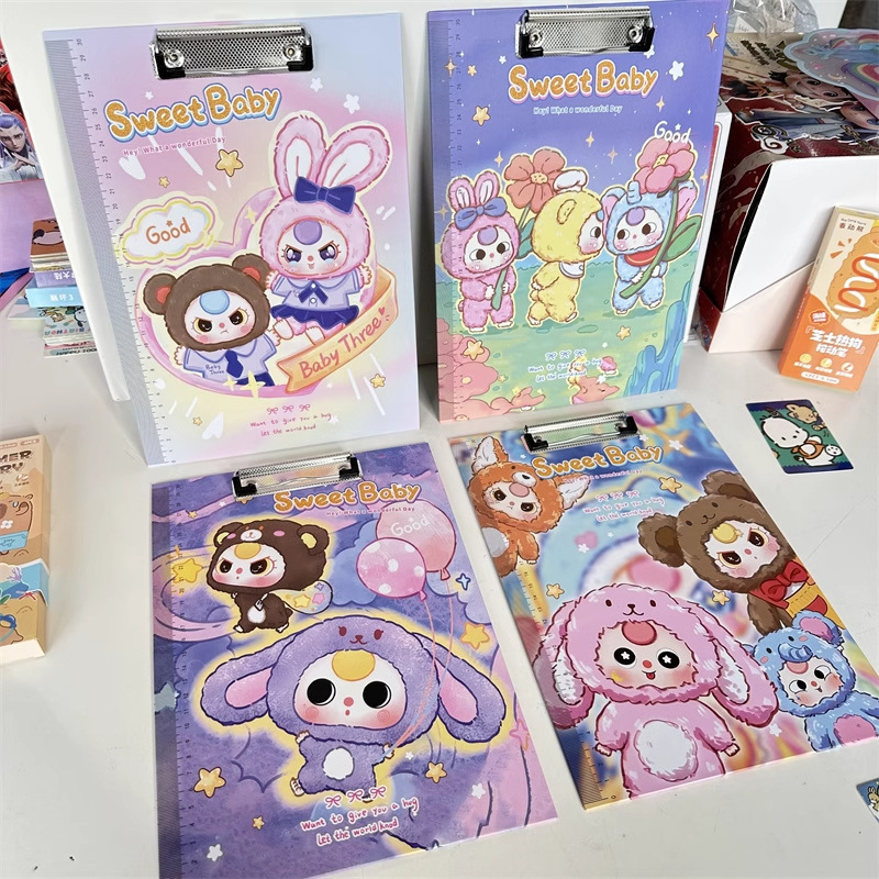 Nuevo StarBaby A4 cartón de dibujos animados Steely multifuncional escritura tablero de soporte para estudiantes de primaria examen tablero de soporte necesario image 57