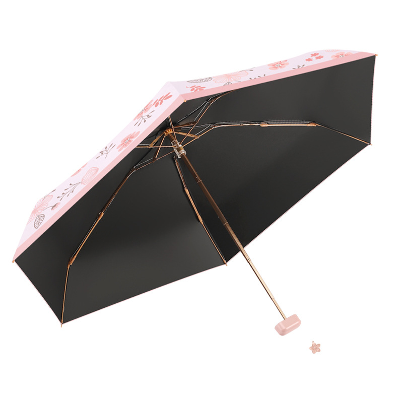 Ultra light small handheld umbrella solar-powered, sun protection, wholesale, custom-made, Birthday gift