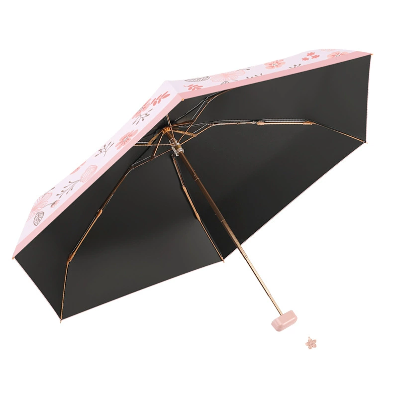 Ultra light small handheld umbrella solar-powered, sun protection, wholesale, custom-made, Birthday gift