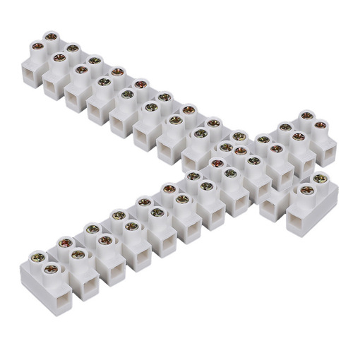 X3-1012 20A screw-type plastic terminal block 3A-150A 12-position grounding terminal can be cut as desired