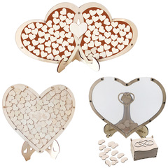 Guest Drop Box Wooden Heart Shape Guest Message Delivery Box Anniversary Wedding Gift