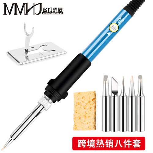 Cross-domestic thermal soldering iron, adjustable temperature soldering iron, 8-piece set, electric iron soldering pen, household repair tools