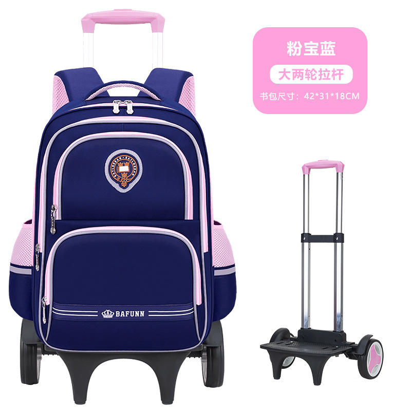 26 nuevas mochilas de tirón para niños y niñas 2 - 3 - 5 - 6 grados mochilas de hombro para niños de gran capacidad para reducir la carga