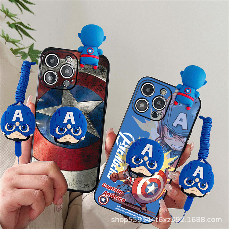 Suitable for Apple 14Pro Case, 15Promax Doll, 13/12Pro Silicone, 17/16 Phone Case Cartoon Suitable for Apple 14Pro Case, 15Promax Doll, 13/12Pro Silicone, 17/16 Phone Case Cartoon
