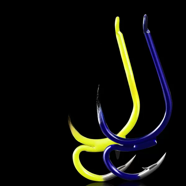 The second generation of children and mothers double hook anti-take-off god hook high carbon steel Ishini thorny suitable for reservoir pond large fish hook wholesale