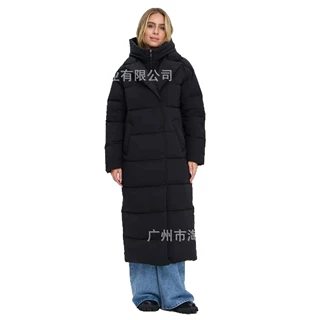 长款过膝高级感棉服2025年冬季新款韩版超长棉衣脚踝棉袄加厚外套