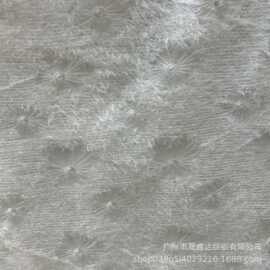 新款网纱烟花提花毛须珠片绣面料重工亮片婚纱礼服连衣裙童装布料