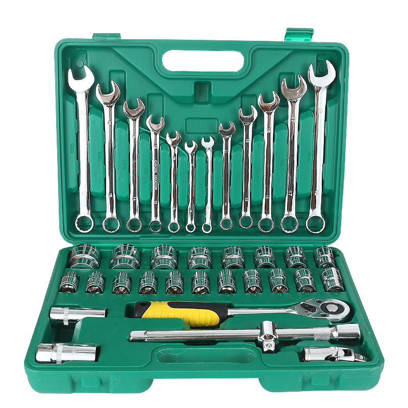 Fabricante Jiutong marca de 37 piezas llave de enchufe combinación de doble propósito llave traje herramientas de hardware Linyi