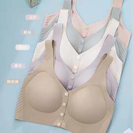 婷婷8013#时尚前开扣全固定轻薄花瓣杯内衣L-5XL亲肤舒适文胸批发